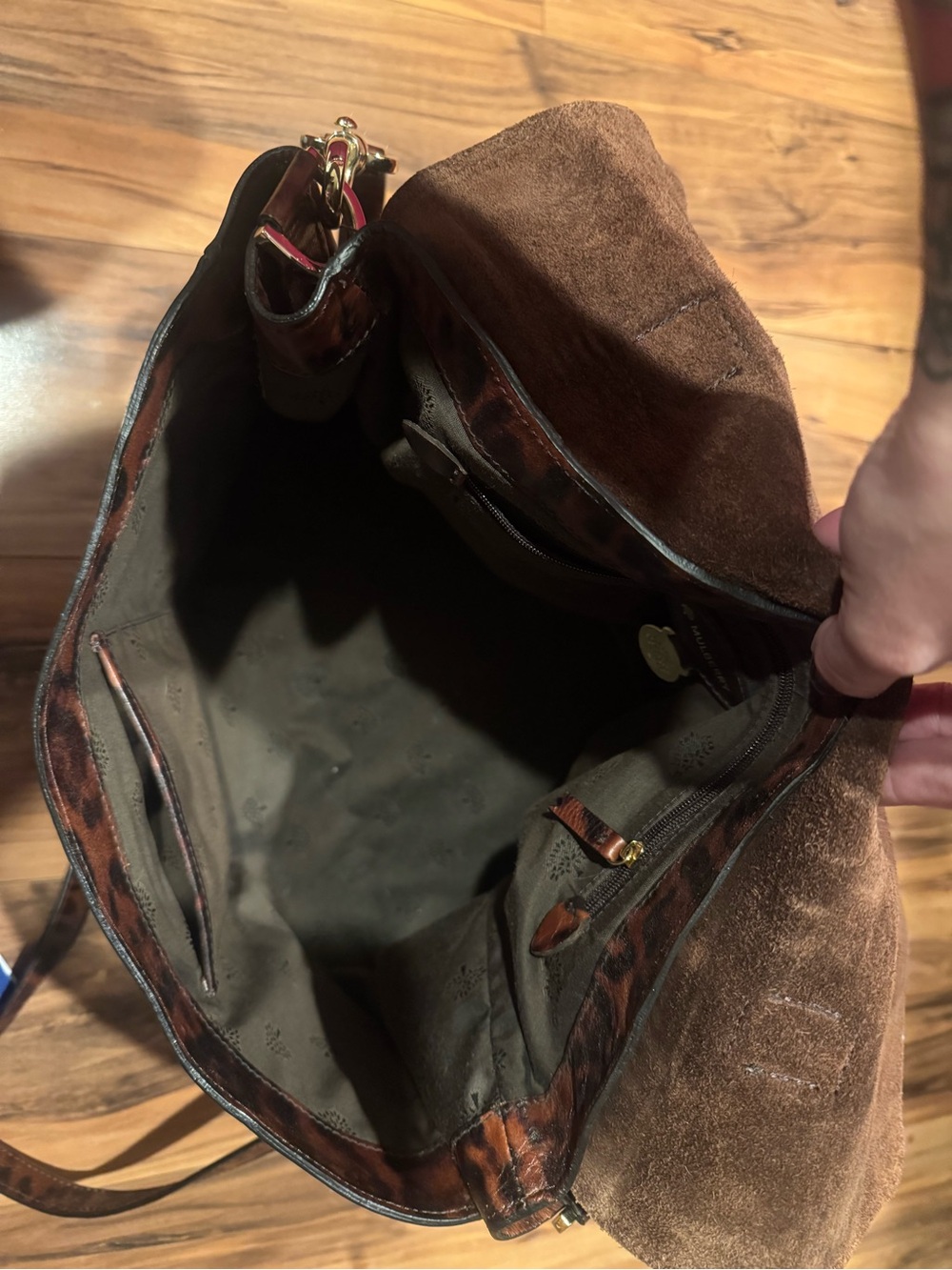 Mulberry Leopard Oak Leather Alexa Bag - Picture 4 of 10